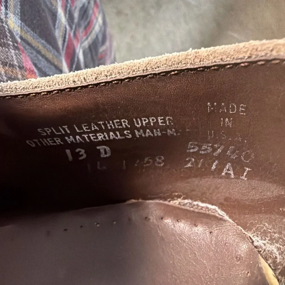 Jarman Size 13 D sand sueded leather